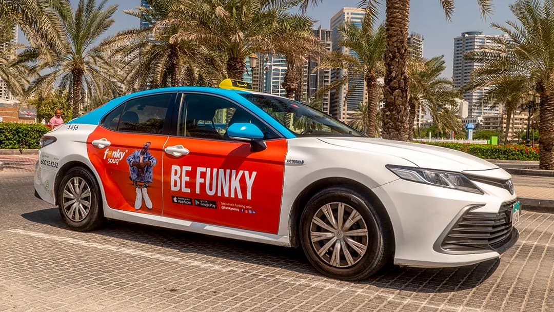 Funky Souq Success on UAE Taxis A Case Study in Colourful Brand Reach