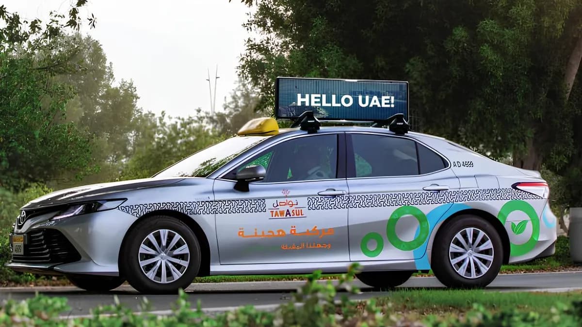 Why Taxi Tops Advertising Dominates Abu Dhabi’s Streets