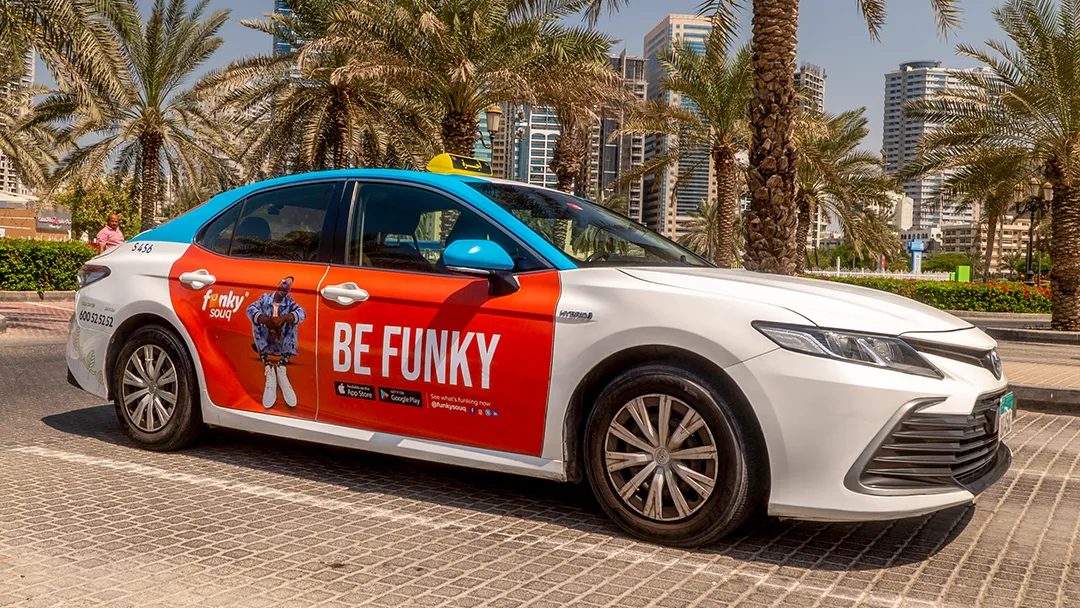 Funky Souq Success on UAE Taxis A Case Study in Colourful Brand Reach