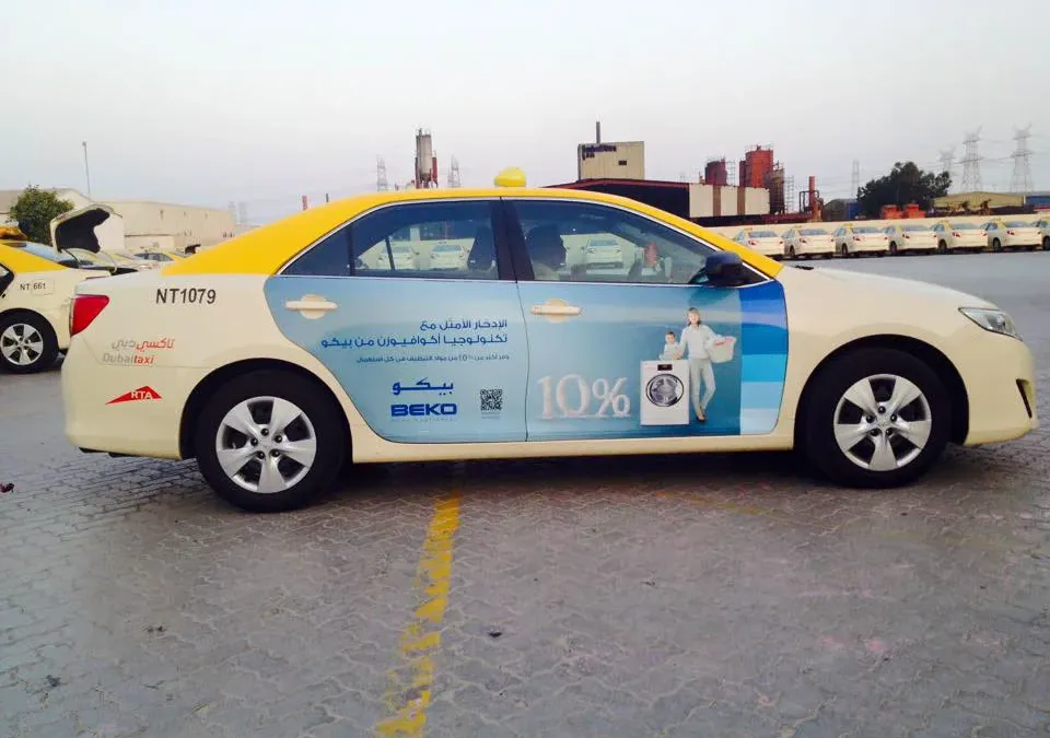 How Small Brands Can Use Dubai OOH Through Taxi Advertising